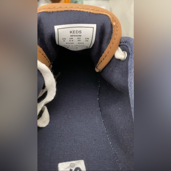 Kate Spade-Keds Triple Kick Trambray Sneaker In Navy NWT - Picture 9 of 9